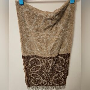 Brown and Tan Patterned Wrap